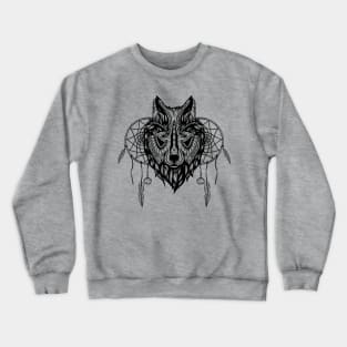 Wolf Dream Catcher Crewneck Sweatshirt